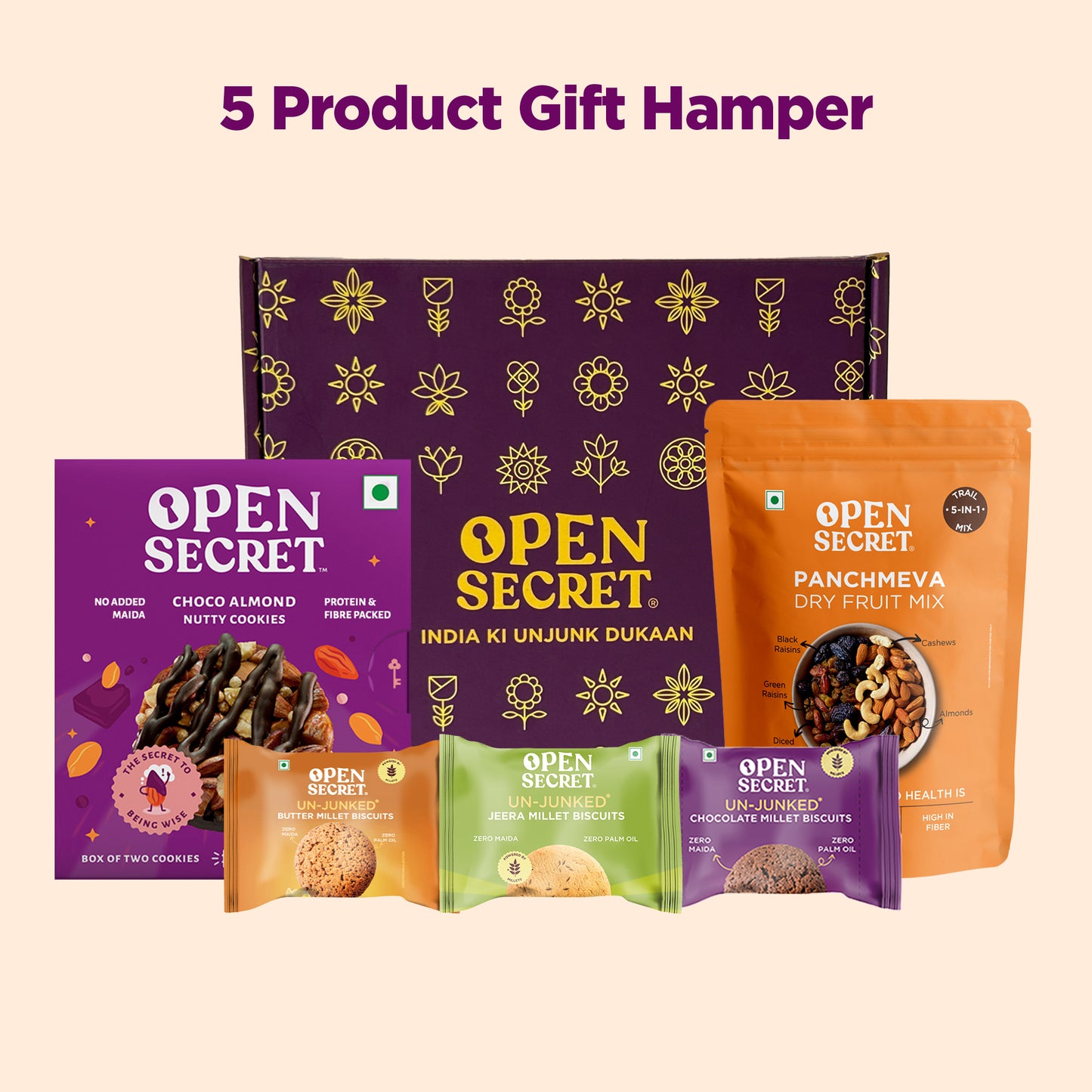 Open Secret Dry Fruits and Cookies Gift Box | Diwali Gifting | Gift Hamper
