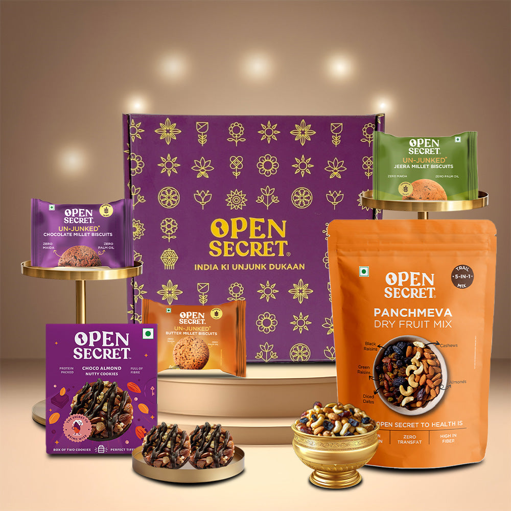 Open Secret Dry Fruits and Cookies Gift Box | Diwali Gifting | Gift Hamper