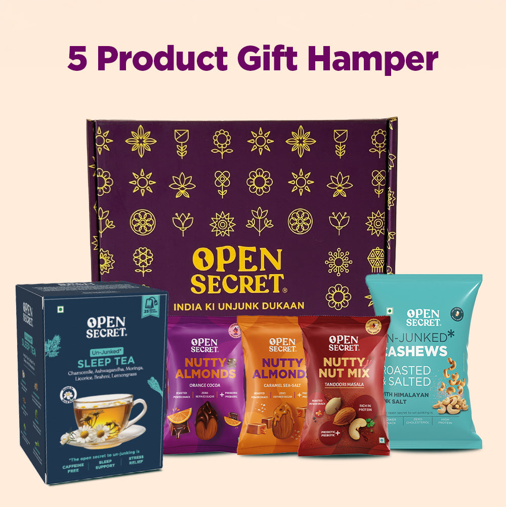 Open Secret Dry Fruits and Herbal Tea Gift Box | Diwali Gifting | Gift Hamper