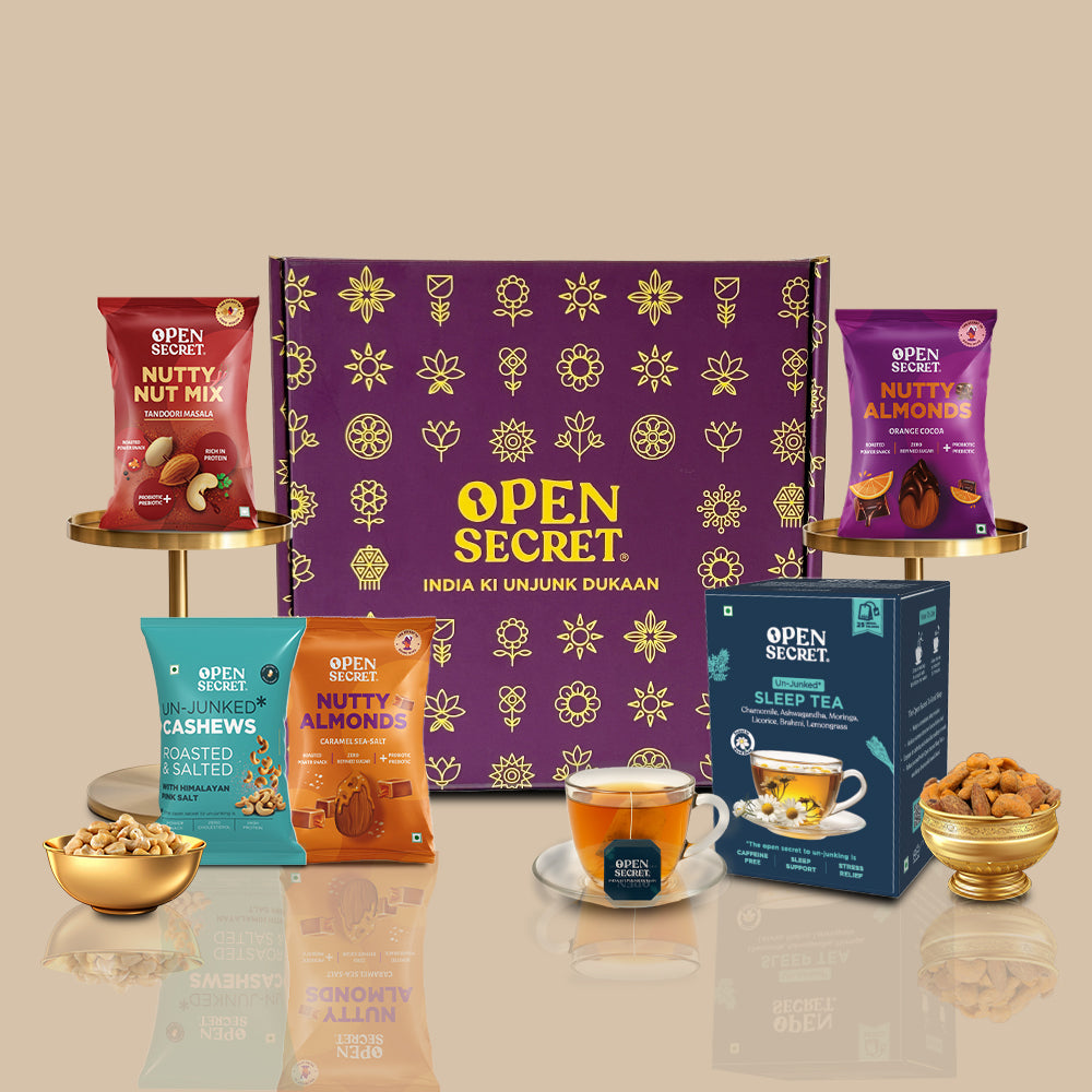 Open Secret Dry Fruits and Herbal Tea Gift Box | Diwali Gifting | Gift Hamper