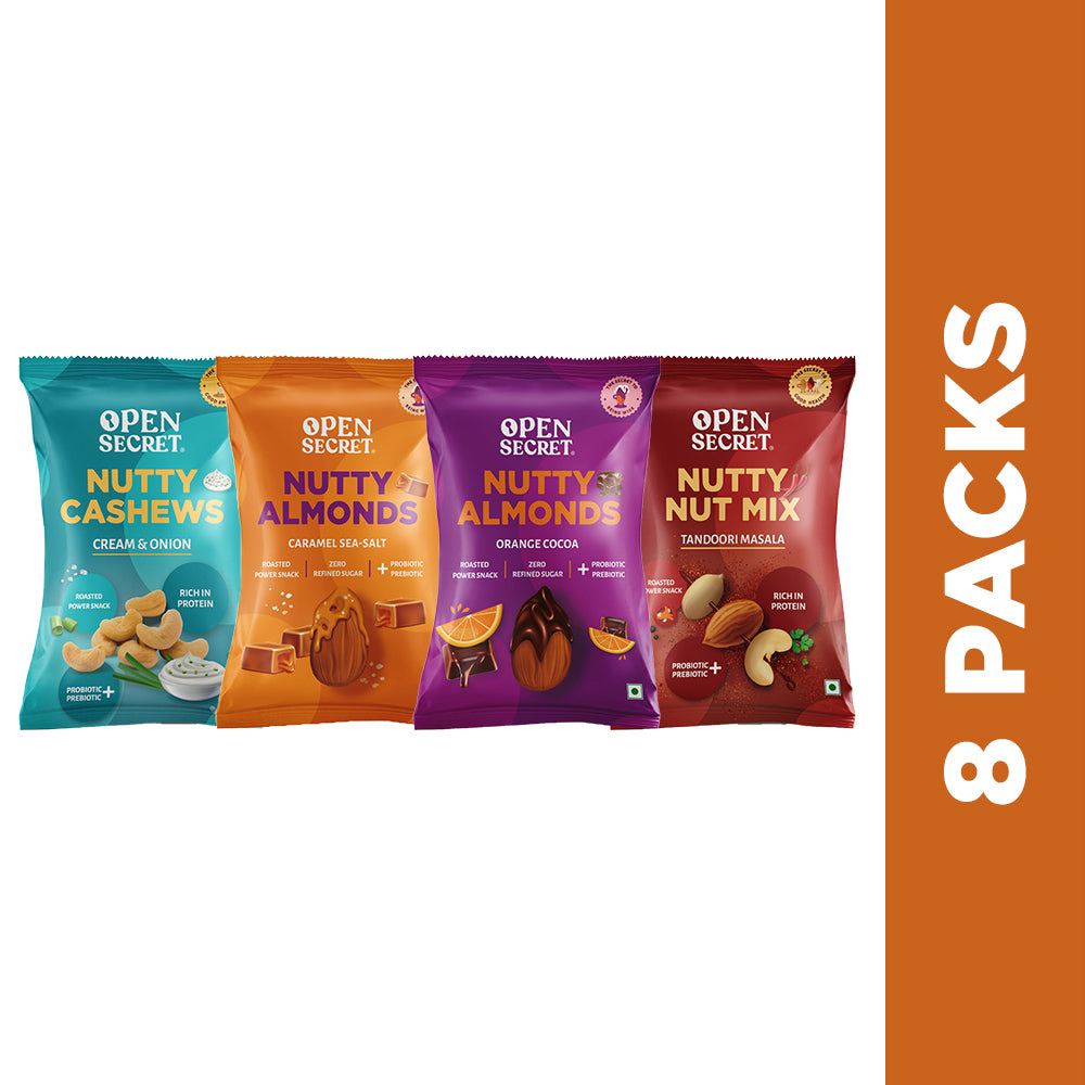 Assorted Flavored Nuts- Pack of 8