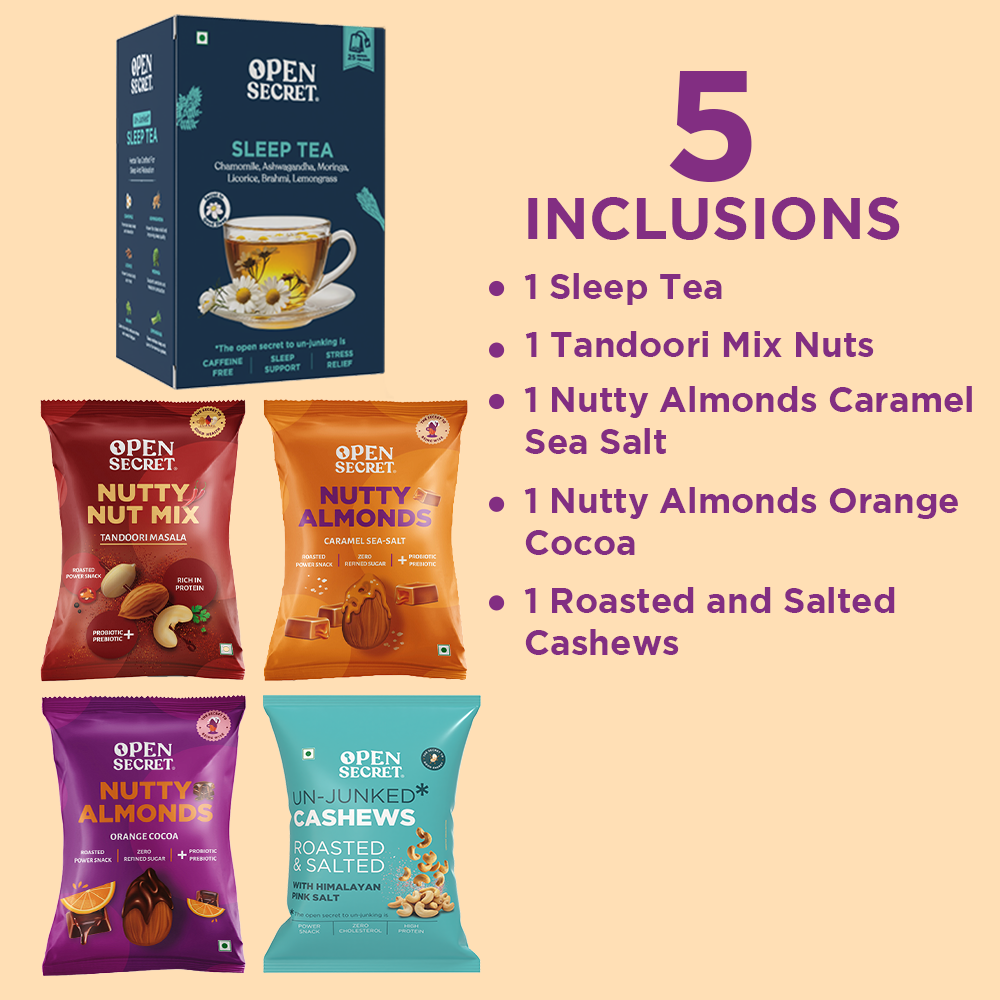 Open Secret Dry Fruits and Herbal Tea Gift Box | Diwali Gifting | Gift Hamper