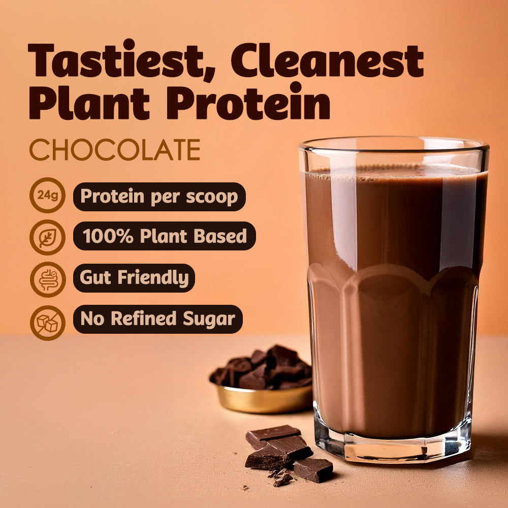 Open Secret Plant Protein Powder | Pack Of 2 | 24g Protein Per Sachet | Pea & Rice Protein Isolate | Vegan Protein |