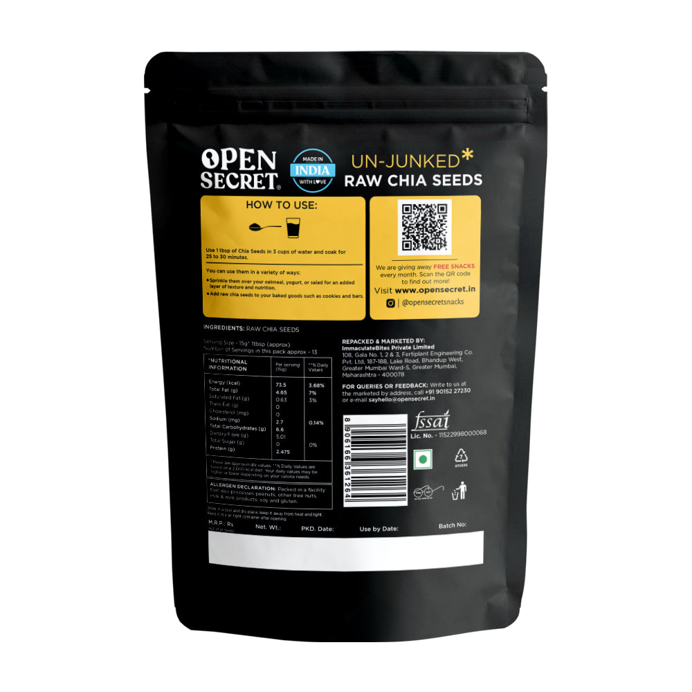 Open Secret Premium Chia Seeds
