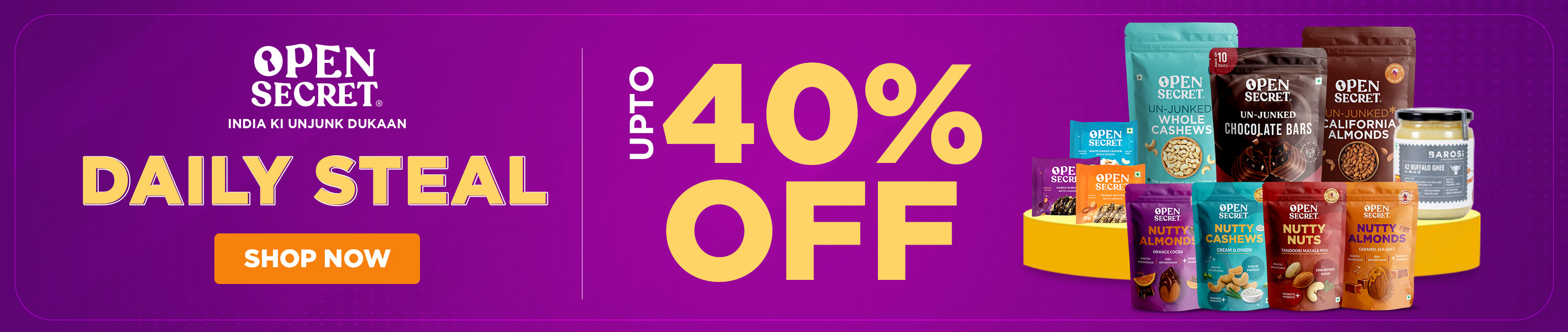 Daily Steal -Upto 40% OFF
