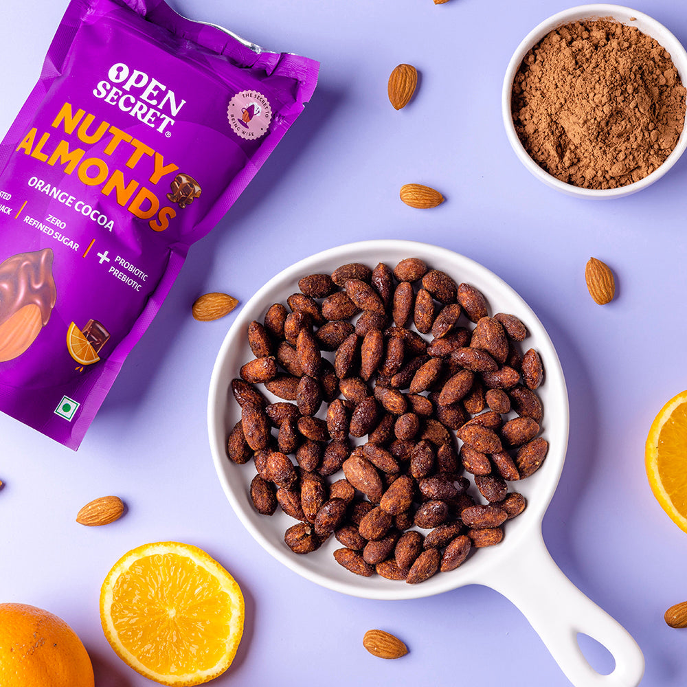 Nutty Almonds : Orange Cocoa : 60g (Pack of 2)