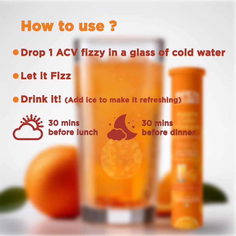 OS Apple Cider Vinegar With The Mother Pack of (Orange Flavor)