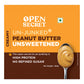 Open Secret Unjunked Unsweetened Peanut Butter- Creamy (Pack of 2)