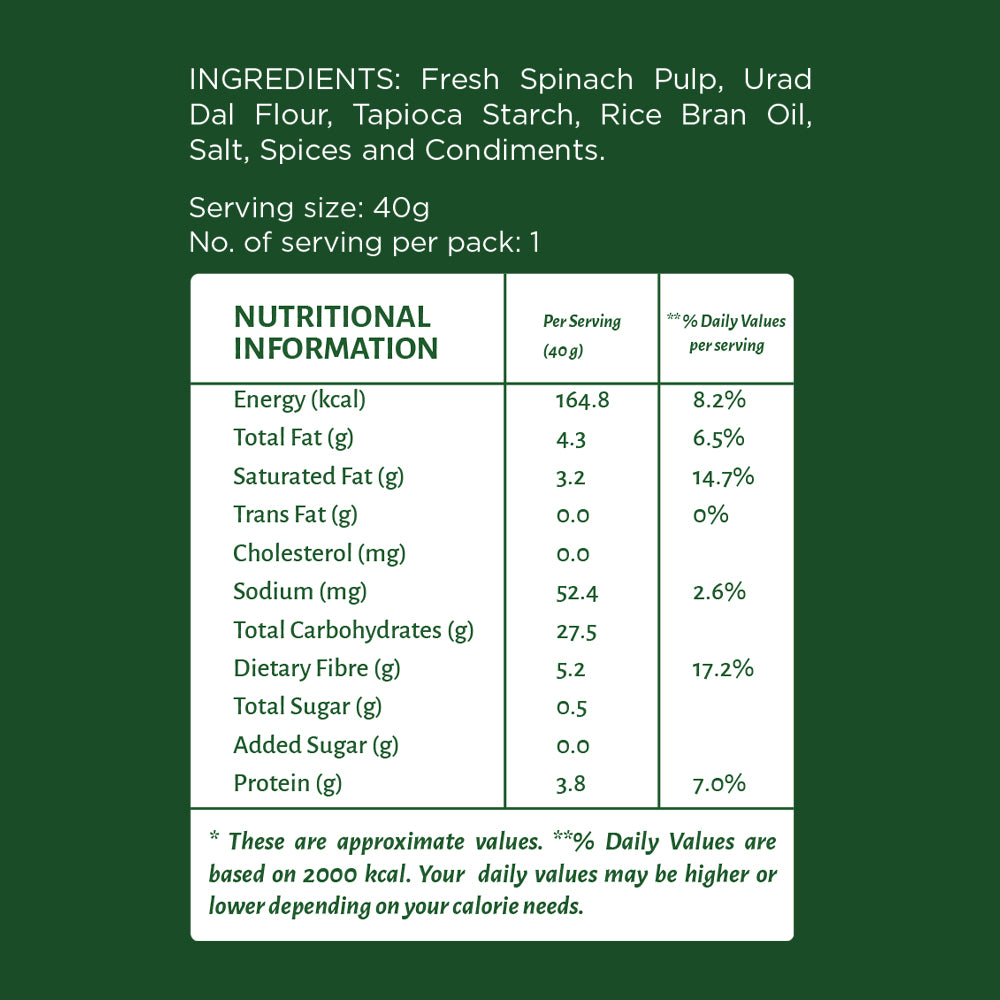 Open Secret Spinach Chips | Heathly Snacks, 0% Palm Oil, Contains Protein and Vegetables | Guilt Free | 40g