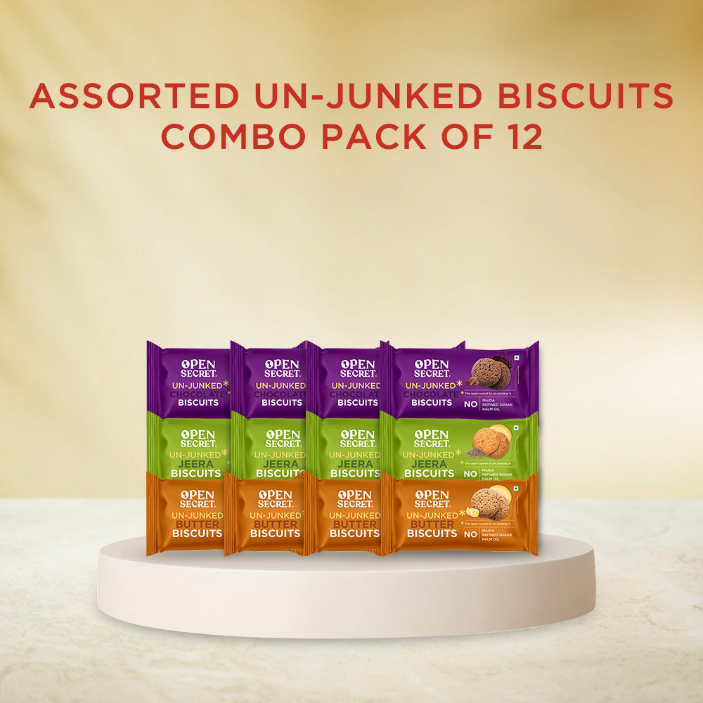 Assorted Unjunked Biscuits Combo (Pack of 12)