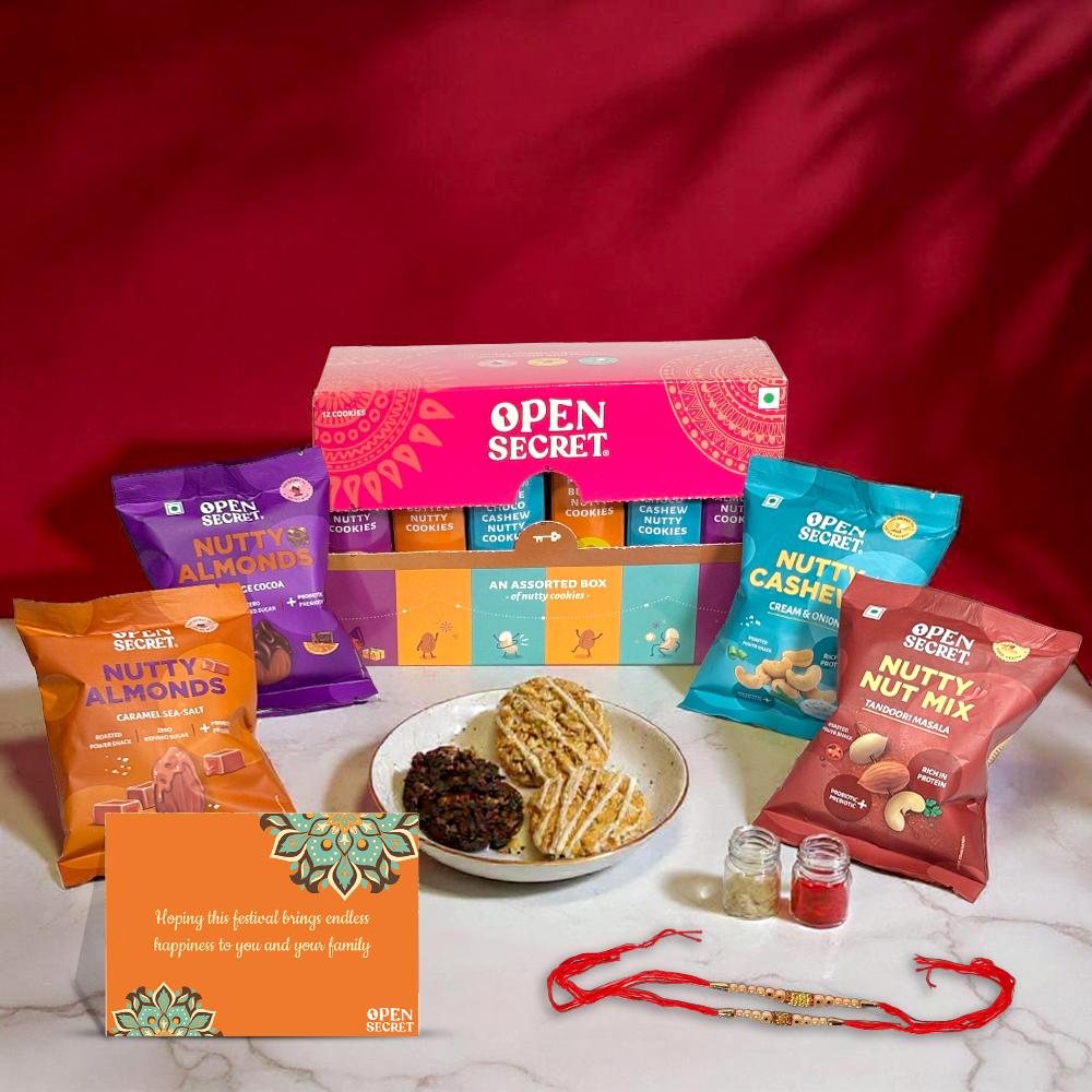 Open Secret Rakhi Gift For Brother | Rakhi Gifting | Rakshabandhan Gift | Chocolate Gift Box | Combo Of 8