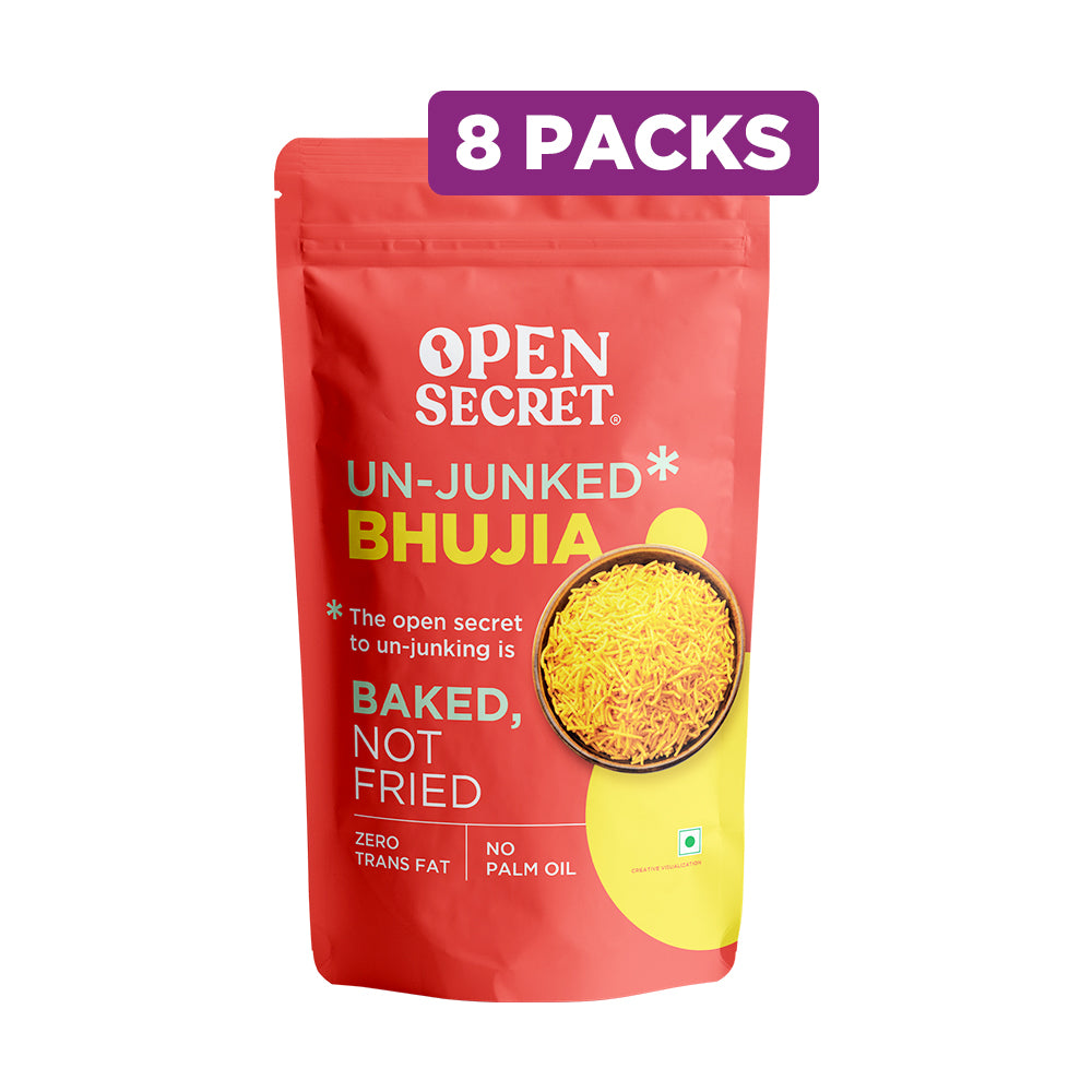 Open Secret Unjunked Bhujia (Pack of 8)
