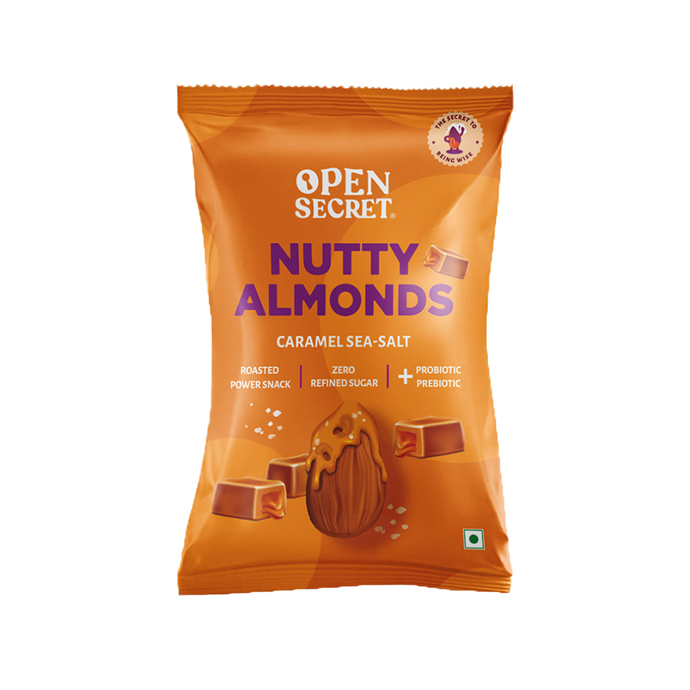 Nutty Almonds- Caramel Sea Salt-60gms-Pack of 5