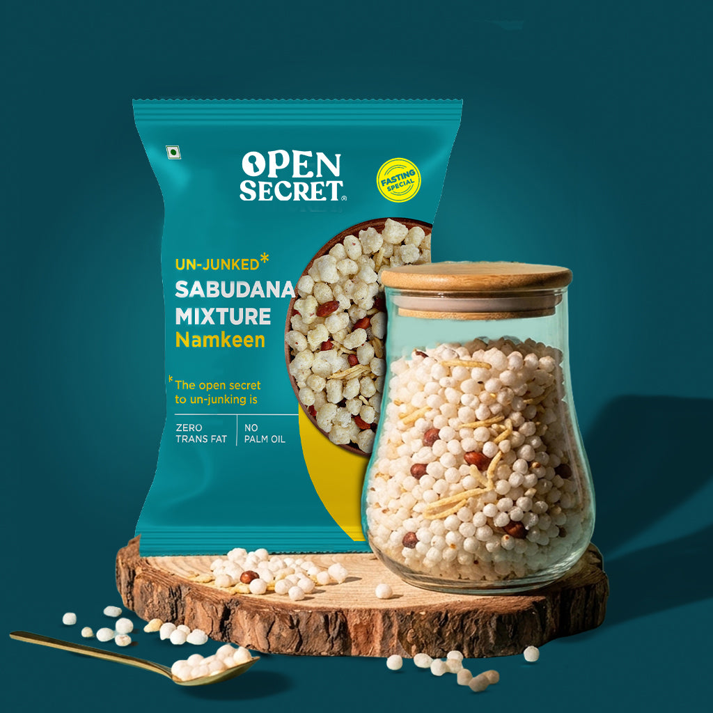 Open Secret Unjunked Sabudana Namkeen - Fasting Special 100g
