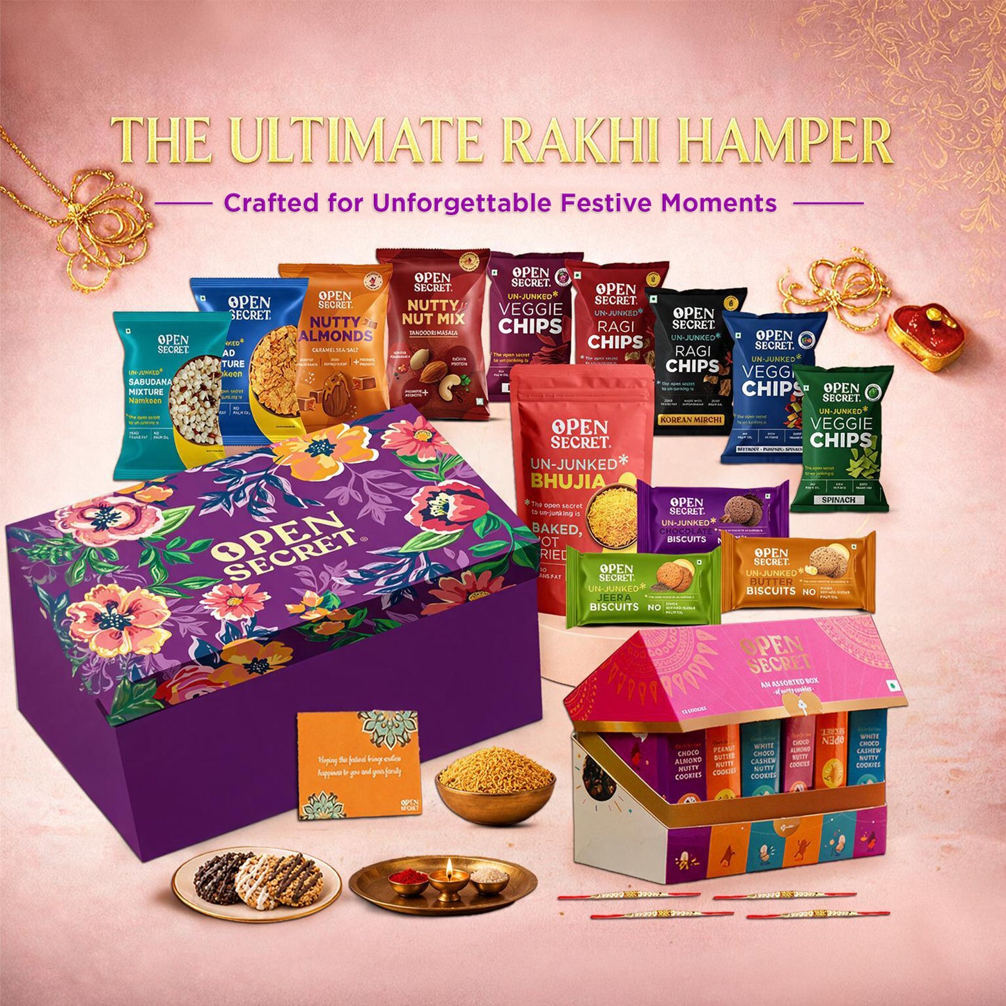 Open Secret Rakhi Set for Brother | Combo of 29 | Rakhi Gift for Brother, Gift Hamper, Rakshabandhan Gifts for Sister