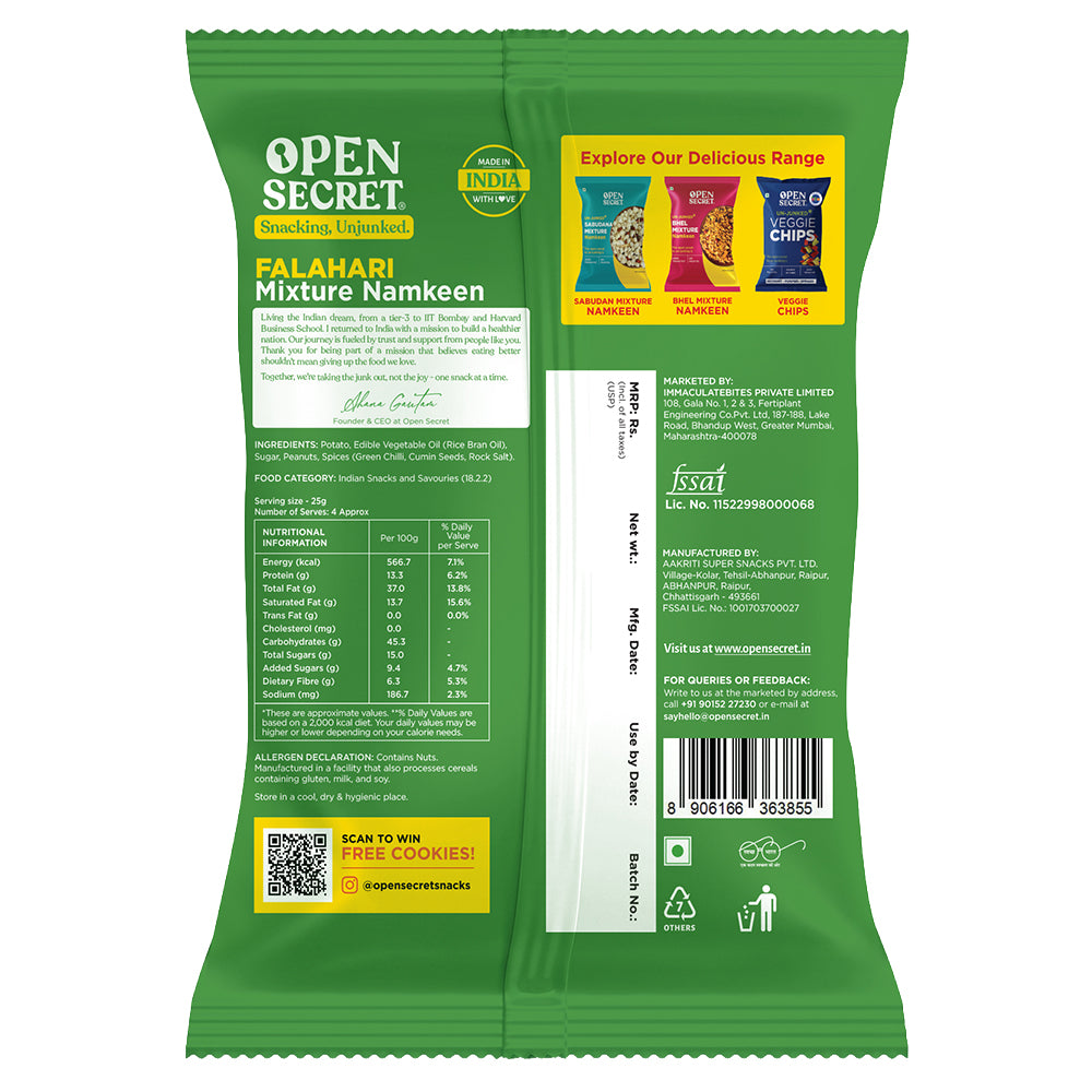Open Secret Unjunked Falahari Mixture 100g