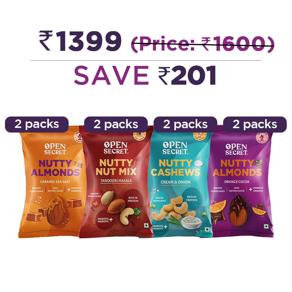 Flavoured Nuts- Pack of 8 (60g each)