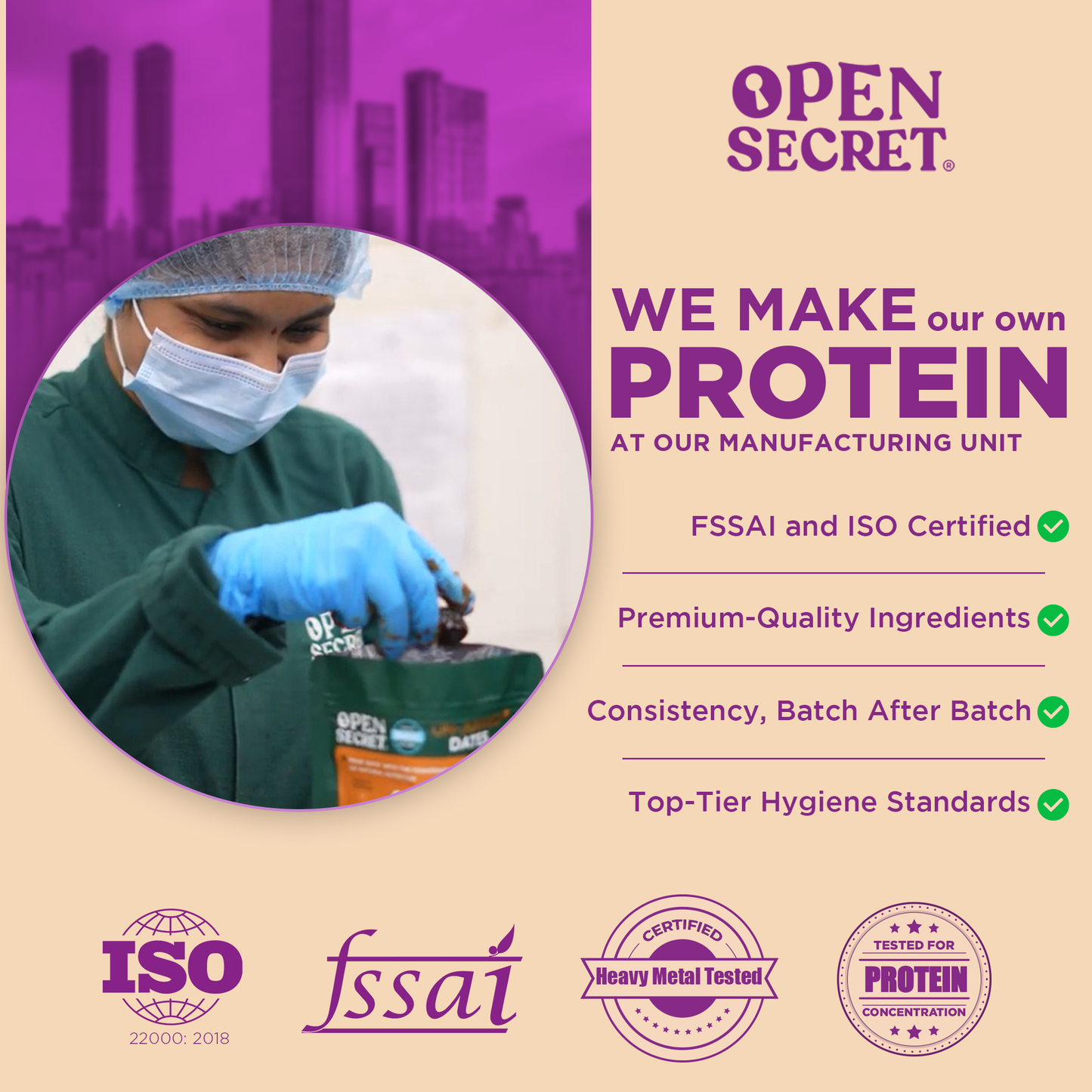 DailyWHEY+ | Blend of Whey + Plant Protein | 24g Protein Per Scoop | Chocolate Flavor | 250 g