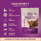 DailyWHEY+ | Blend of Whey + Plant Protein | 24g Protein Per Scoop | Chocolate Flavor | 1 kg