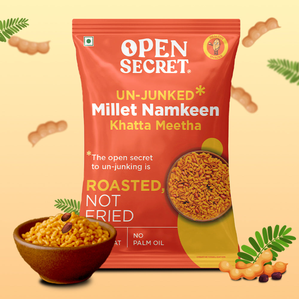 Khatta Meetha Millet Unjunked Namkeen (100g)