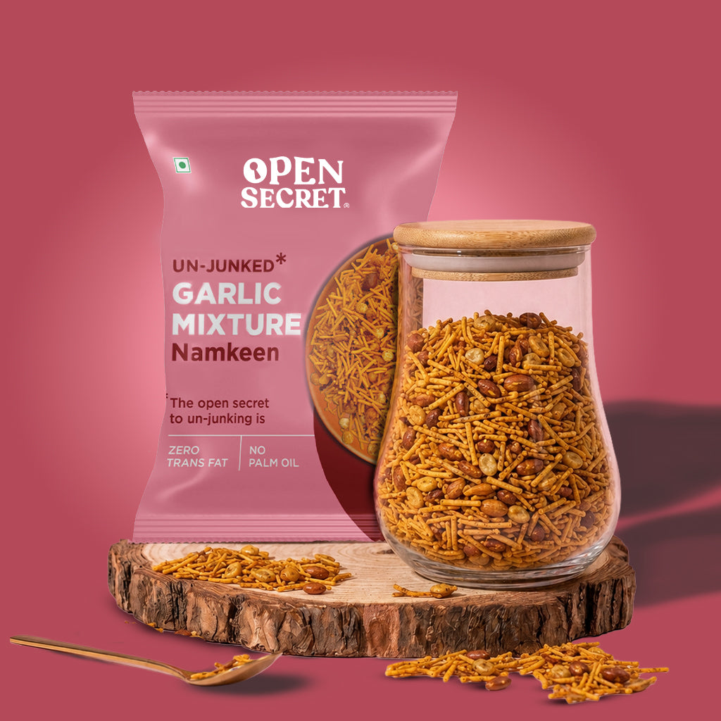 Open Secret Unjunked Garlic Namkeen 100g