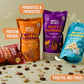 Gourmet Dry Fruits Gift Pack - Cream & Onion Kaju, Tandoori Nuts, Caramel Almonds, Cocoa Almonds