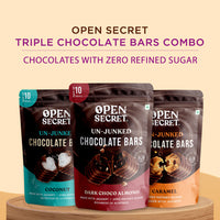 Open Secret Triple Chocolate Bars Combo - Pack of 30 Bars