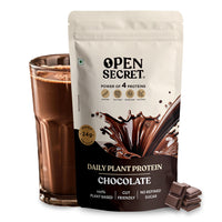 OS Daily Plant Protein In Chocolate Flavor (500gm) + Free Shaker Worth Rs 500