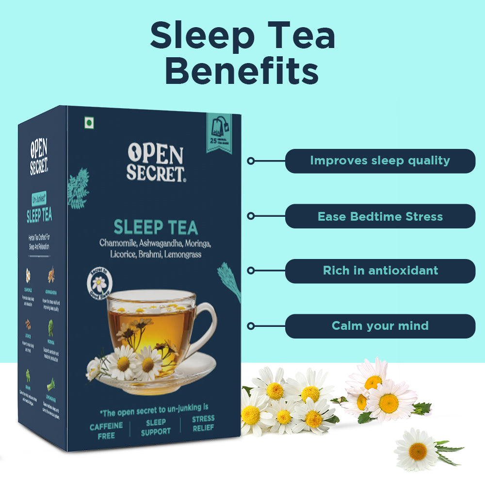 Open Secret Sleep Tea | Chamomile Tea With Herbs | Helps With Sleep