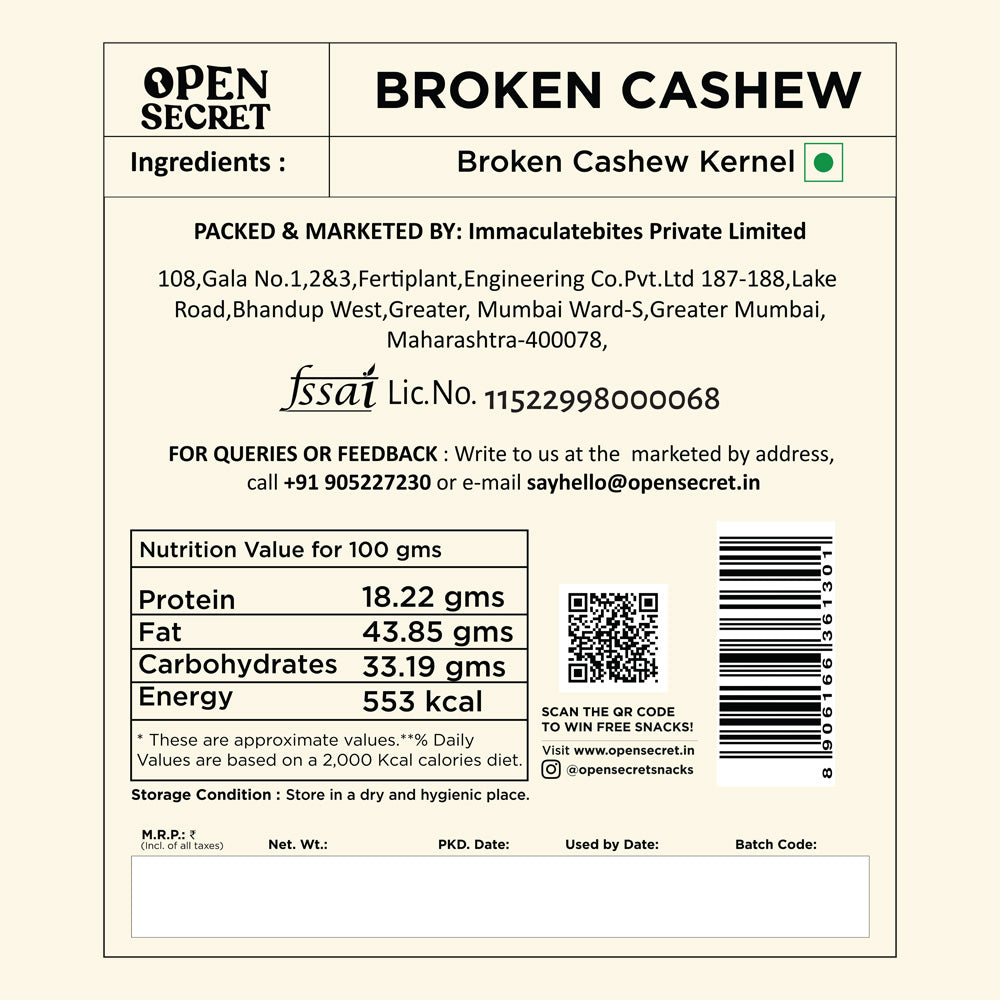 Broken Cashews 350g