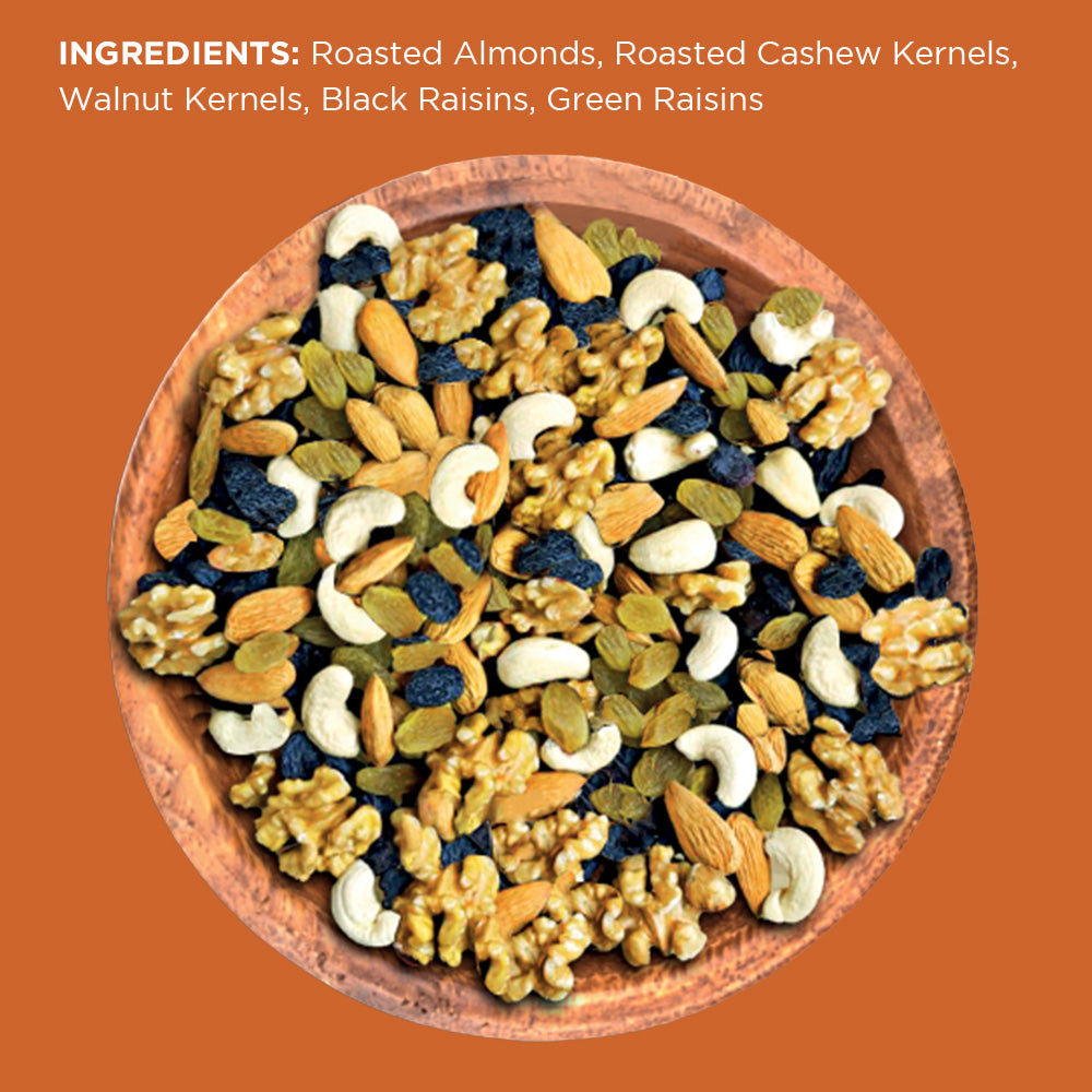 Open Secret Healthy Daily Dry Fruits Mix : 5 in 1 (Almond, Cashew, Walnut, Black Raisin, Green Raisin)