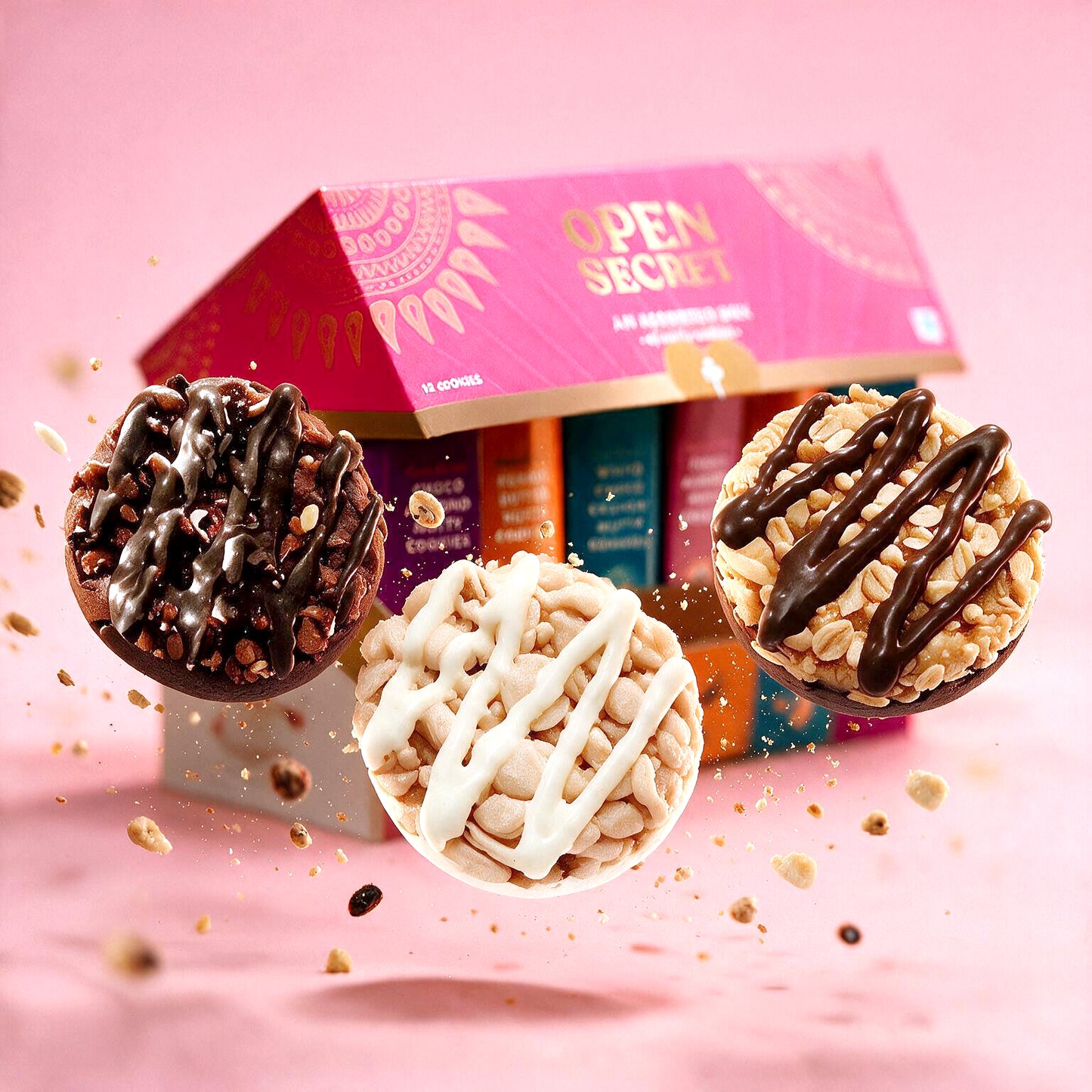 Celebration Gift Box (pack of 2) | Gourmet Nutty Cookies | Loaded With Nuts | No Maida