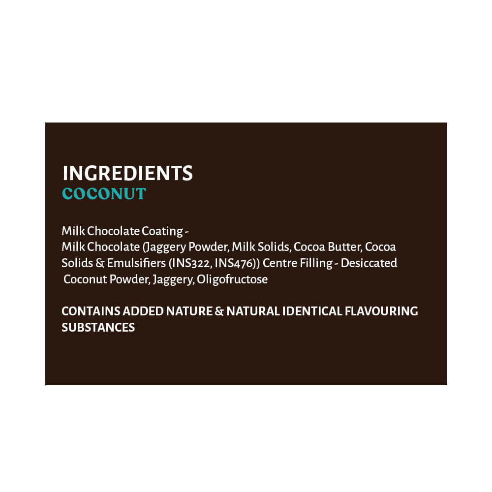 Open Secret Chocolate Bars | Coconut | Pack of 10 Bars