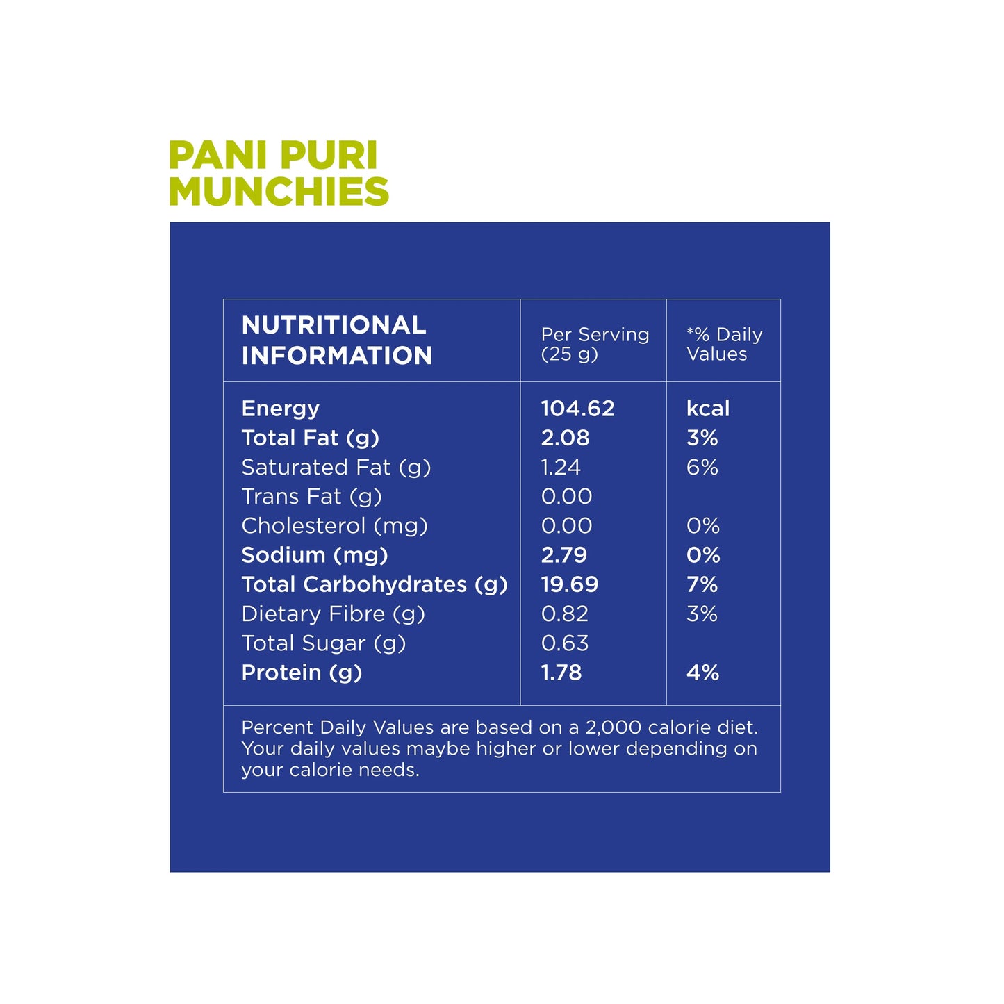Munchies - Pani Puri (Single pack) - 25g