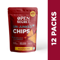 Open Secret Supergrain Chips- Tandoori - Pack of 12