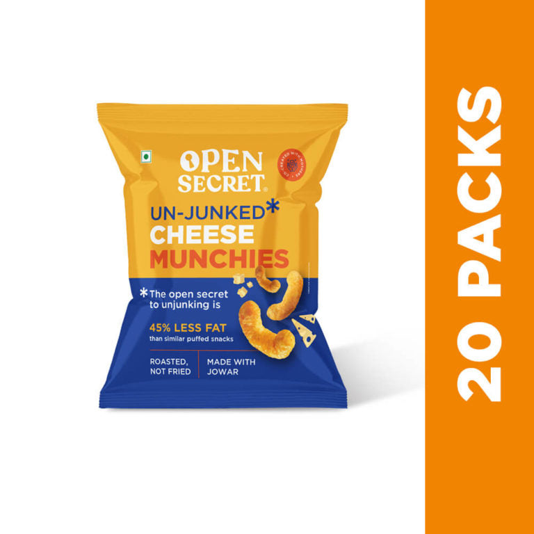 Open Secret UnJunked Cheese Munchies - Pack of 20