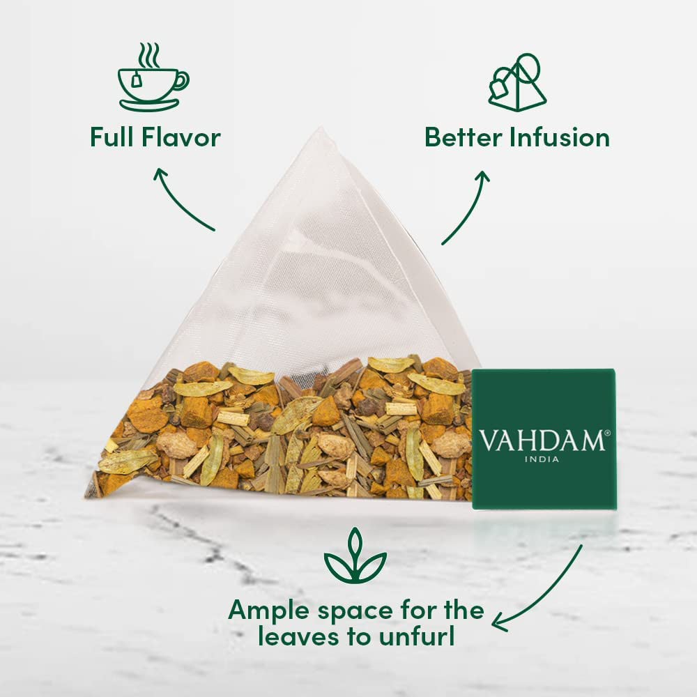 Vahdam - Turmeric Spiced Herbal Tea - Pack of 2