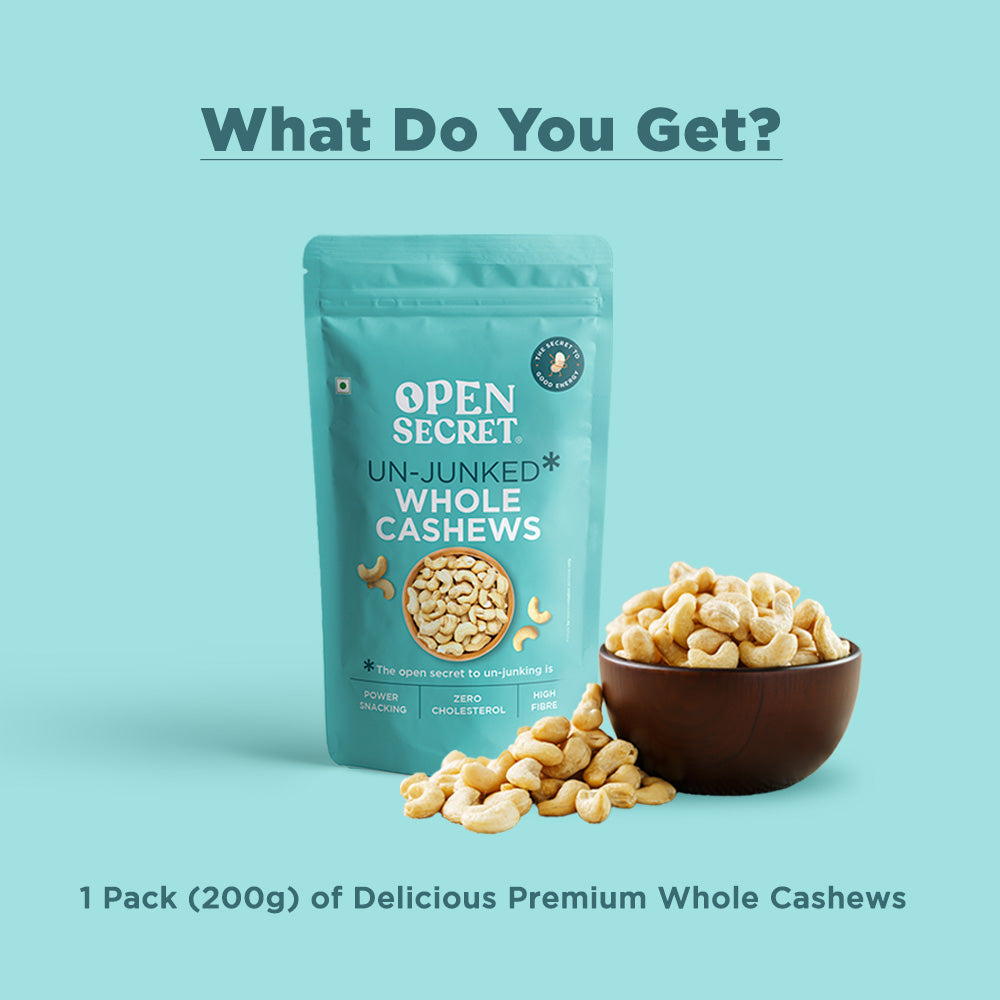 Open Secret Premium Whole Cashews 200g